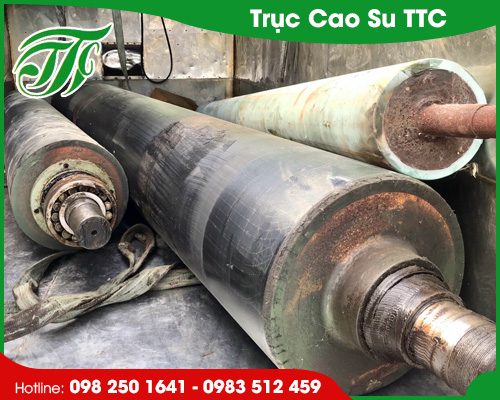 Trục cao su ngành xeo giấy